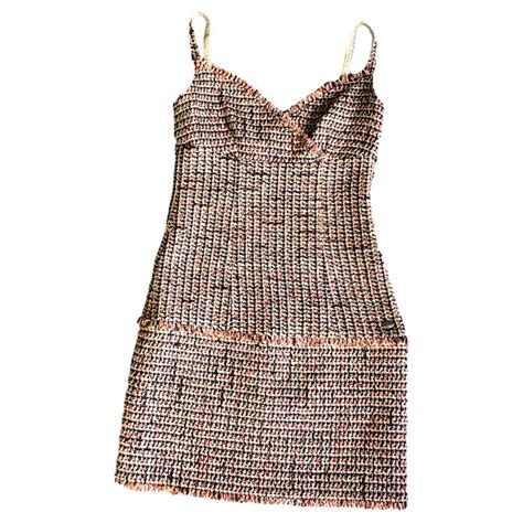 robe tweed style chanel|Robe .